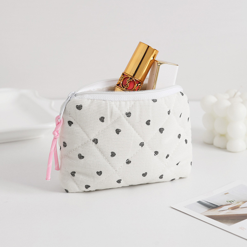 Spot pequeña bolsa de tarjeta de computadora portátil floral fresca bolsa de mouse inalámbrica cable de carga cable de alimentación bolsa de almacenamiento
