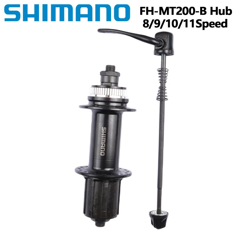 Shimano Mt200 Hub 8/9/10/11 Speed Mountain Bike Aluminum Alloy Disc Brake Cassette Rear