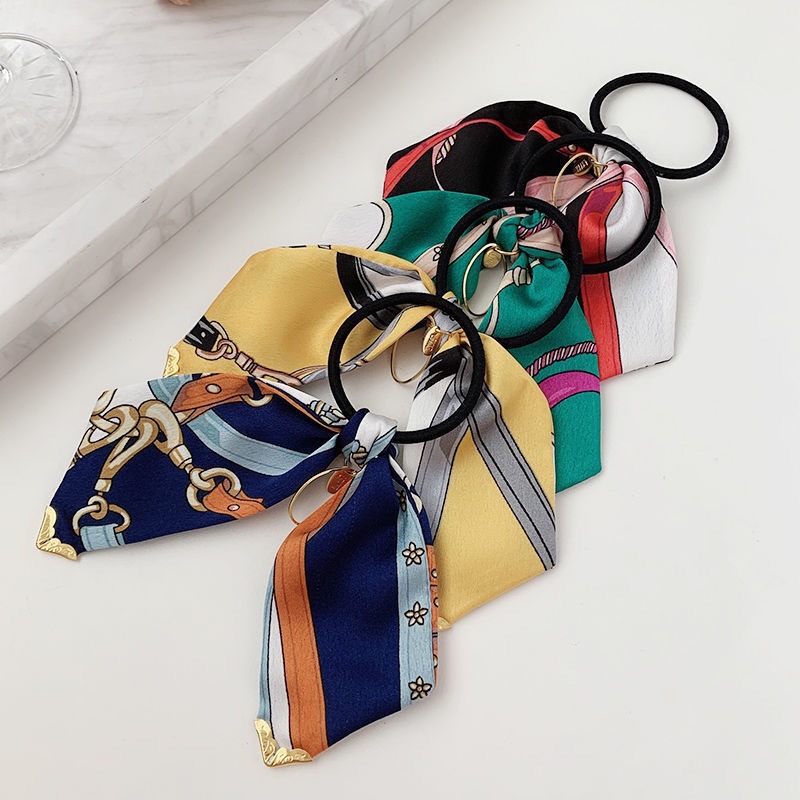 Women's Simple Style Printing Cloth Hair Tie display picture 5