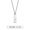 Necklace stainless steel with letters, universal pendant, small design trend accessory, simple and elegant design, English letters, trend of season