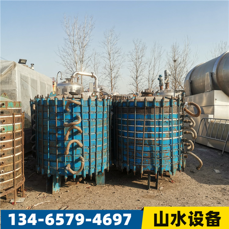 现货价格二手搪瓷碟片式换热器 搪玻璃片式冷凝器 换热器
