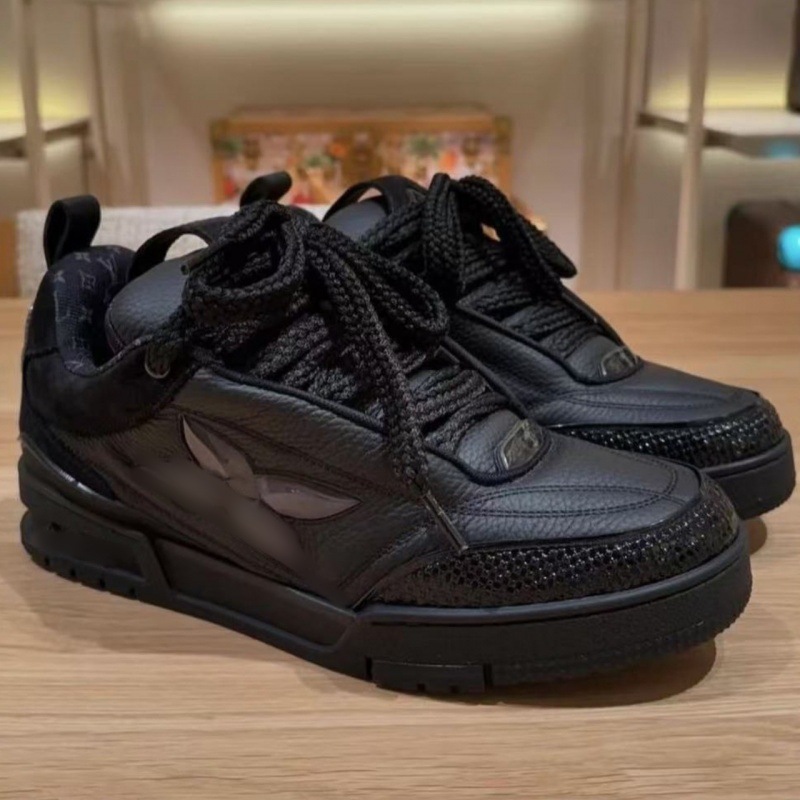 Zapatos Pitian de alta versión zapatos de grasa, zapatos de pan de burro, zapatos de skateboard de altura gruesa