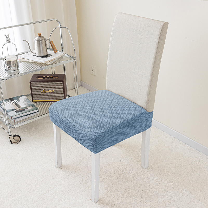 Suministro exclusivo transfronterizo de fundas de silla jacquard para todas las estaciones, fundas de silla con forma de cuerno, fundas elásticas para taburetes de comedor.