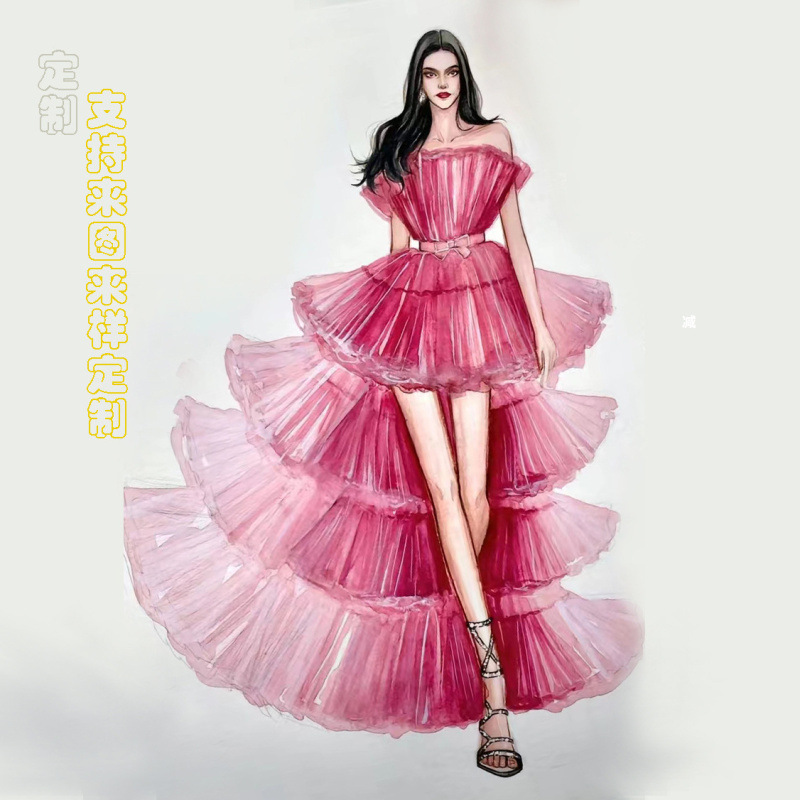 Supports the Customization of Various Wedding Dresses and Accessories, Skirts and Dresses According to Drawings and Samples