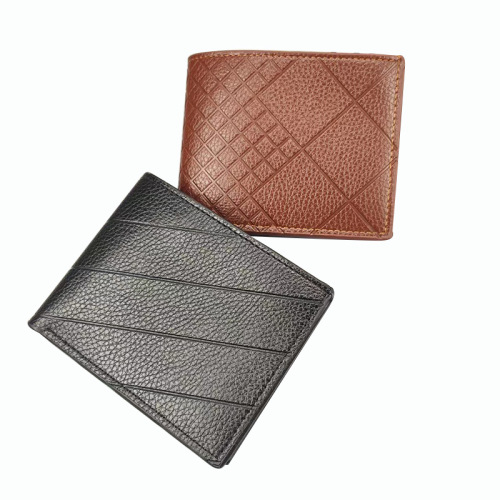 Wallet Men's PU Leather Zippered Cross-Border Wallet Wallet Fashion Short Wallet Large Capacity Student Wallet
