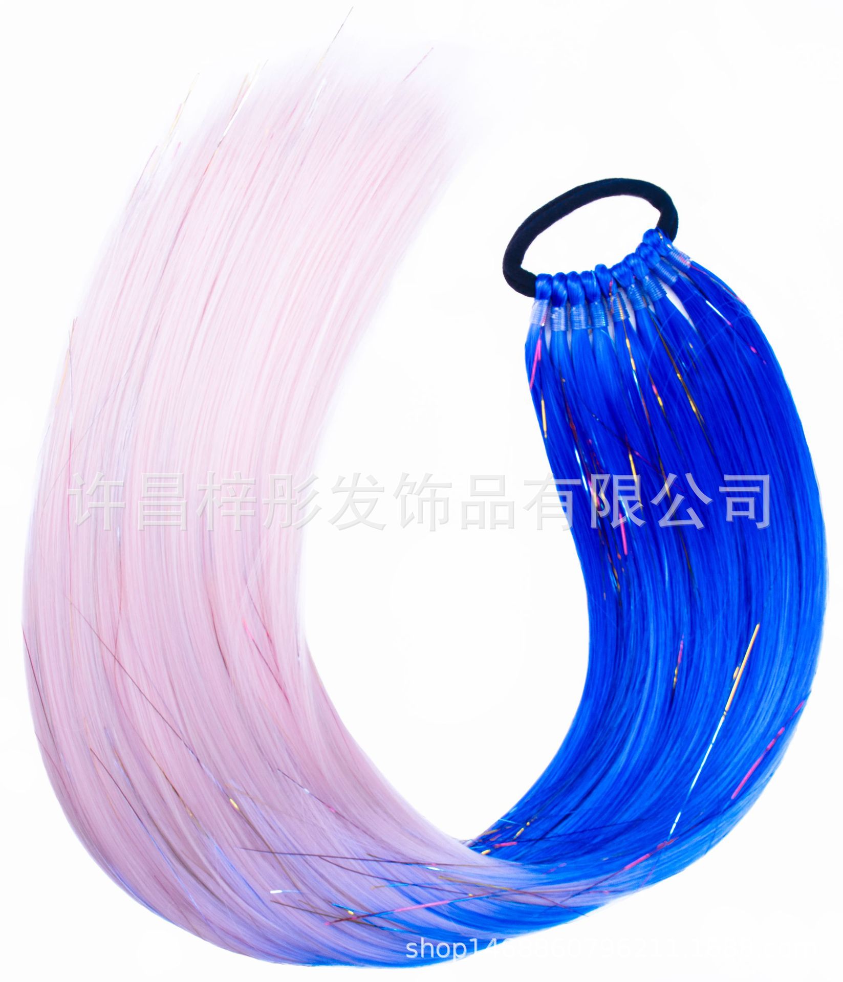 Moda EZ trenza color láser largo caballo cabello peluca color trenza sucia tendencia 9 caballo de oro y plata