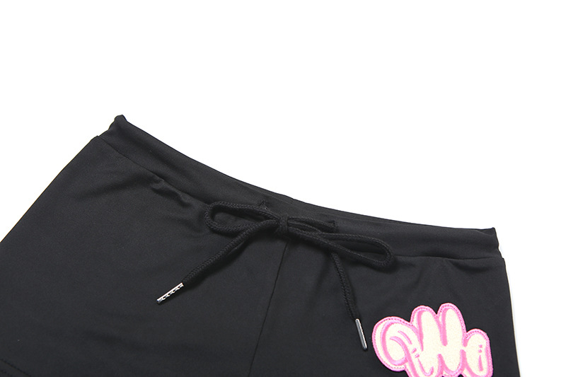 Spring Women Clothes Halter Backless Slim Fit Vest Low Waist Hip Lifting Tight Shorts Set