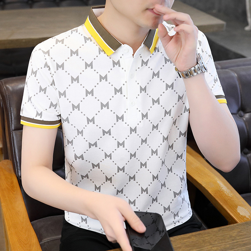 Venta al por mayor de una pieza-5058 Camisa POLO impresa completa de alta calidad de verano Camiseta de manga corta para hombres de moda-Verano 8