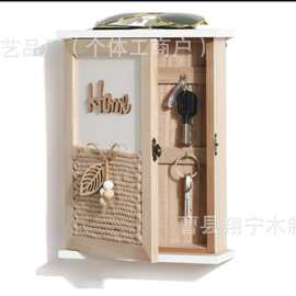 跨境玄关钥匙收纳箱客厅钥匙收纳盒门口整理装饰壁挂式钥匙家用盒