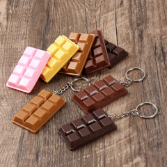 チョコレートモデルシミュレーション食品チョコレートブロックキーホルダー販売促進小プレゼント玩具卸売り