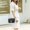 Fashionable black chain, shoulder bag, internet celebrity, 2022 collection, chain bag