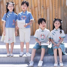 六一儿童演出服小学生中国民国国学合唱幼儿园朗诵表演儿童汉服