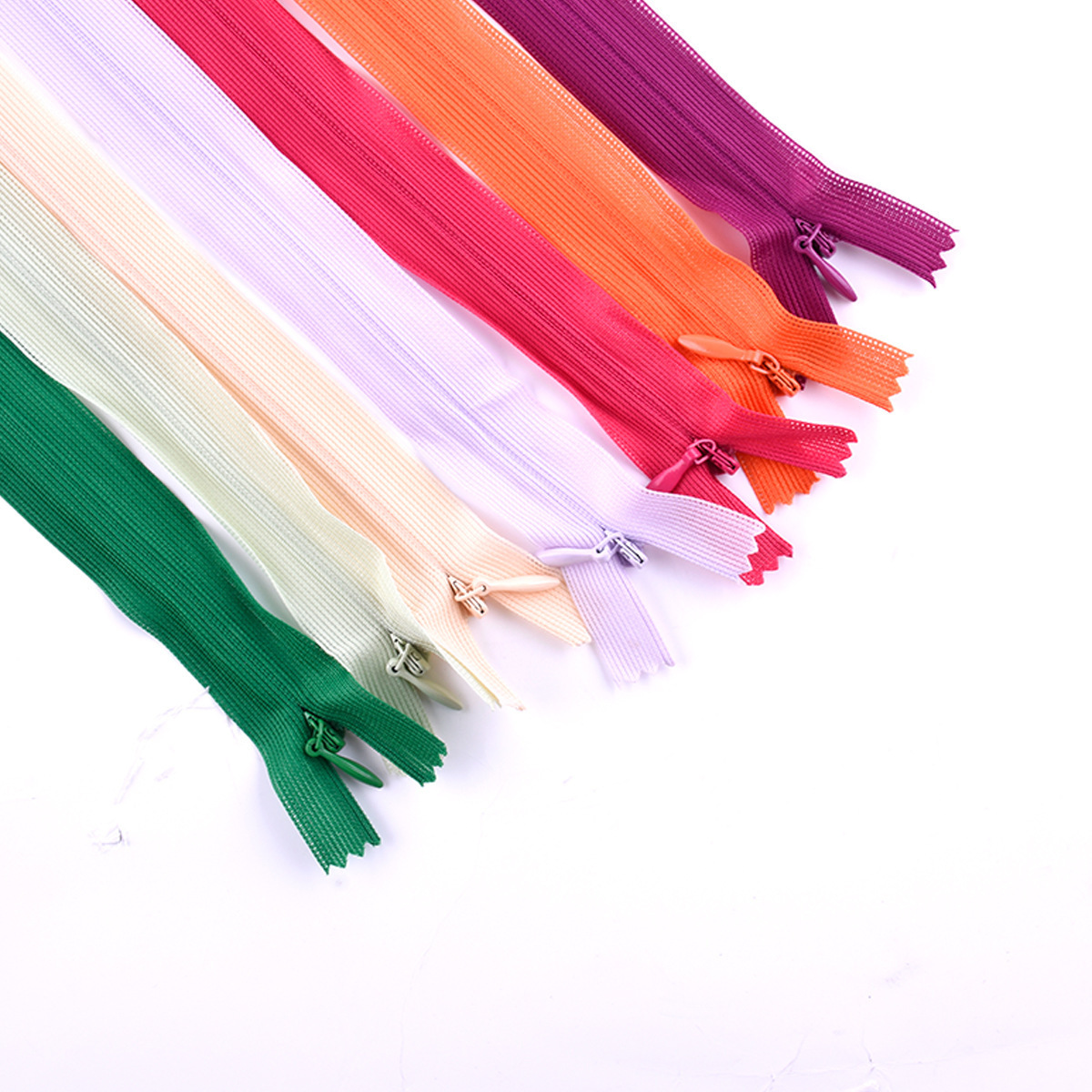 3#5#布边加厚隐形拉链抱枕被套沙发垫家纺尼龙隐形蕾丝网边拉链