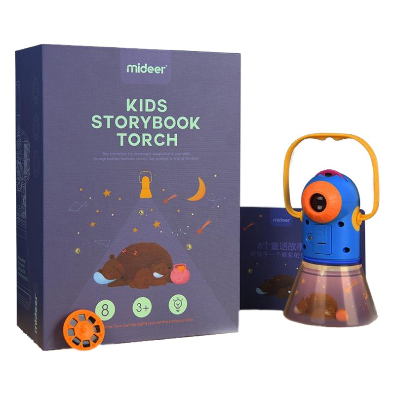 MiDeer Milu lámpara de proyección proyector de historia multifuncional educación temprana para niños Cielo estrellado lámpara de dormir juguetes luminosos