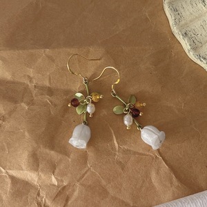 Blue Bell Flower earrings