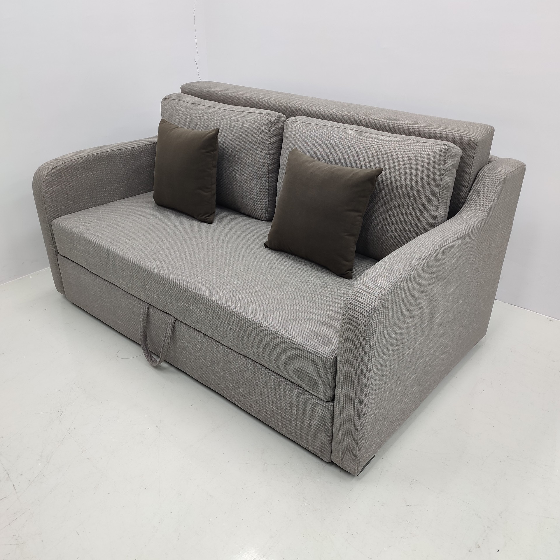 Sofá cama plegable multifuncional moderna simple, sofá cama de almuerzo de oficina, sofá cama de tela de tecnología, sofá cama de algodón y lino