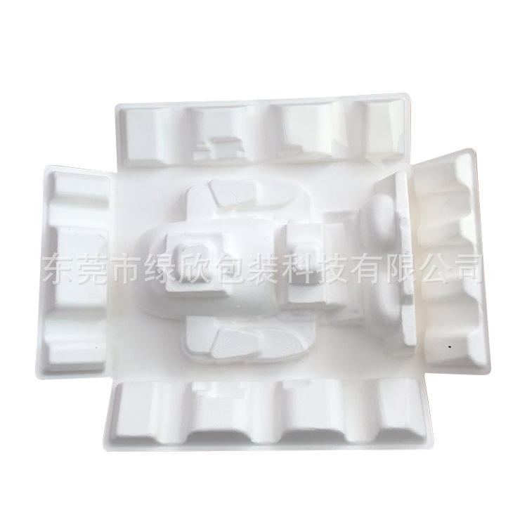 湿压白色机器人纸托-2