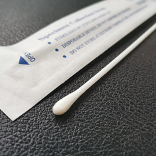 一次性采样鼻拭子咽拭子口腔拭子人造丝聚酯拭子棉拭子纸塑单包