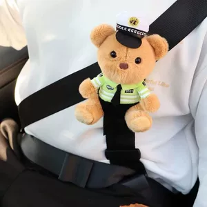 Avtomobil Uşaq Təhlükəsizlik Kəməri Ayı Qoruyucu Örtük Tənzimləyici Boğulma Əleyhinə Çiyin Yastığı Dəsti