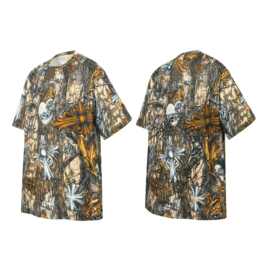 跨境外贸批发26SS春夏新款CH克罗树枝迷彩元素满印短袖T恤爆款潮