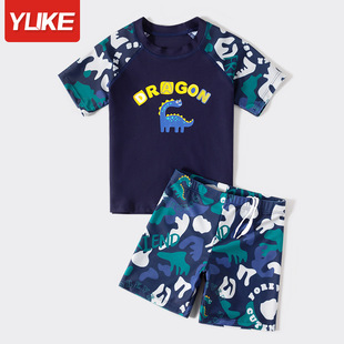 Children's Swimwear Boys New Summer Split Quick-drying Swimwear Small, Medium and Large Children Boys Baby Training Swimwear Wholesale