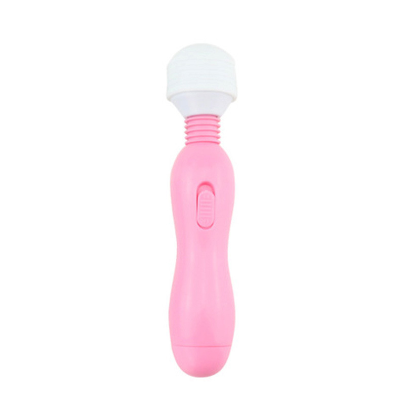 Baby Bottle AV Wand Vibrator, Silicone Body-Control Massager in Pink or Blue — detail image 8