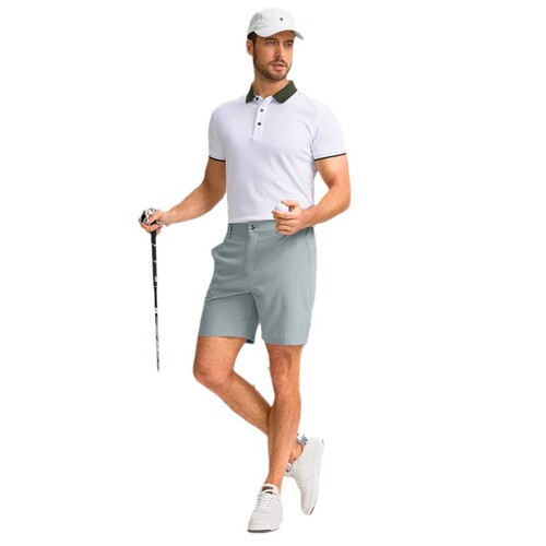 Men's Casual Shorts 7 inches (about 17.8 cm) Lightweight Golf Shorts with Elastic Band for Men