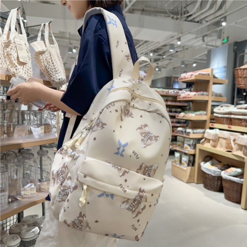 Nueva mochila escolar pequeña y fresca para estudiantes universitarios de secundaria y preparatoria, mochila de mujer de gran capacidad casual simple, mochila de viaje ligera