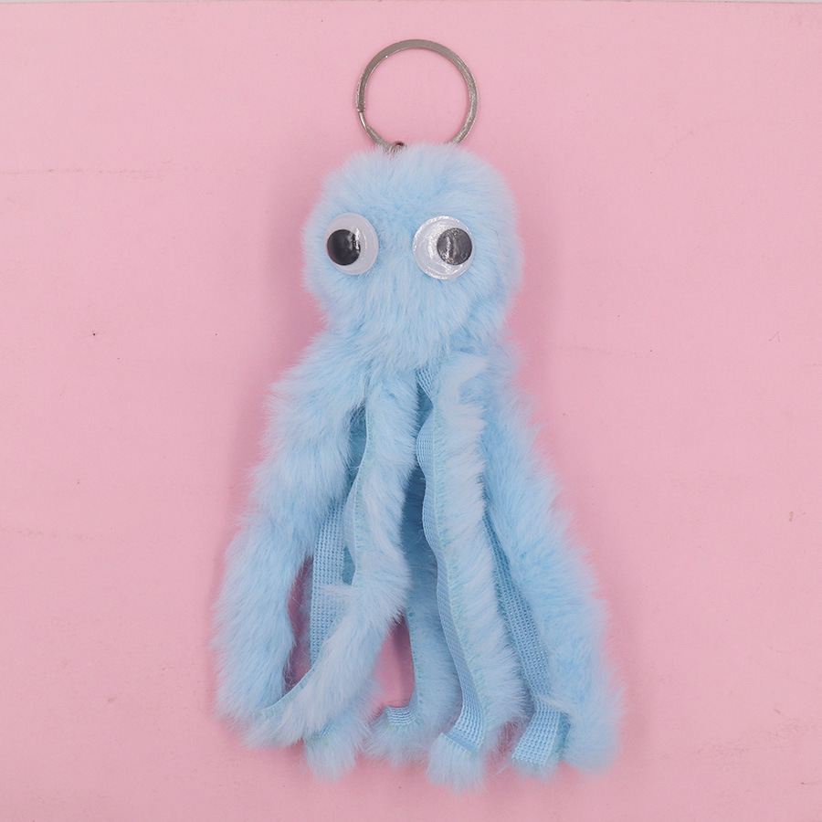 30g Weight Keychain Classification 1 Piece Quantity Daily Occasion Alloy Material Unisex Gender Sewing Design Cute Style Cute Octopus Alloy Sewing Unisex Keychain 1 Piece 7