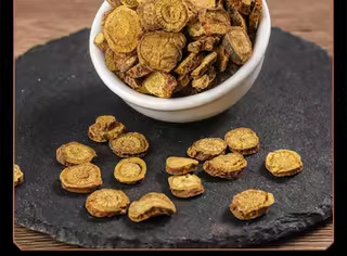 Dried Scutellaria Root Slices Huang Qin Bulk Herbal Decoction Pieces 500g specifications