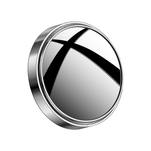 Rearview mirror with small round mirror, adjustable wide-angle blind-spot mirror, reverse assistant mirror