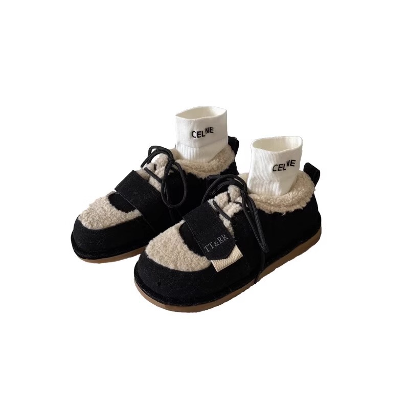 Calore ~ Stivali innevati da donna 2023 Nuovo calore invernale, peluche e peluche addensato, scarpe di cotone brutte e carine_voghion.com