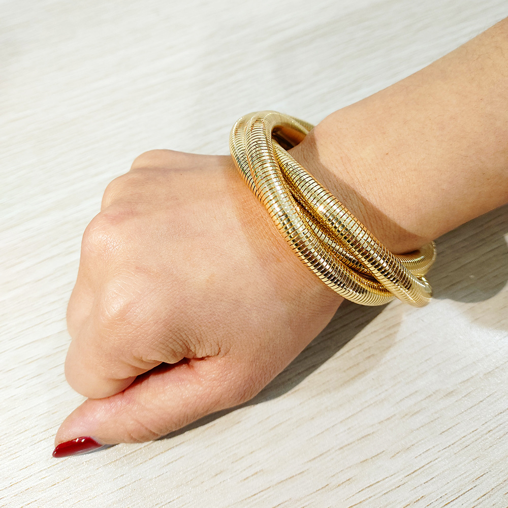 40g Weight Bracelets Classification Iron Chain Material snake chain Chain Type 1 Piece Quantity Casual, Daily Occasion Iron Material Geometric Pattern All Seasons Season Men's Gender Plating Design Retro, Classic Style Style Retro Classic Style Geometric Iron Plating Men's Bracelets Men Cuff & Bangle 7