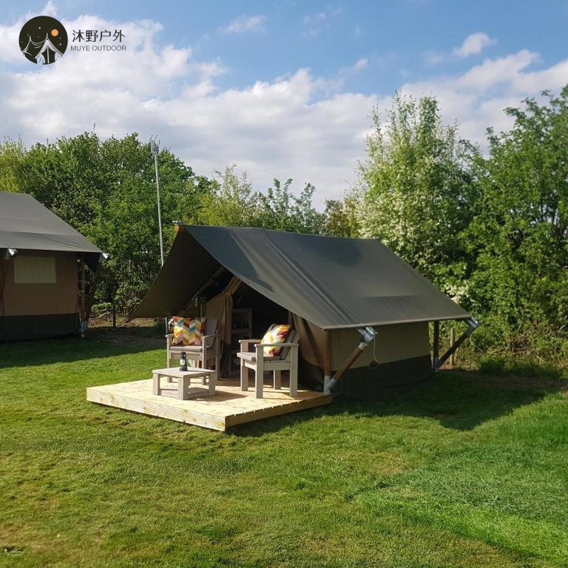 Techo Muye acampar al aire libre tienda de campaña del hotel conjunto completo de protección solar a prueba de lluvia salvaje lujo engrosada campamento tienda Hotel