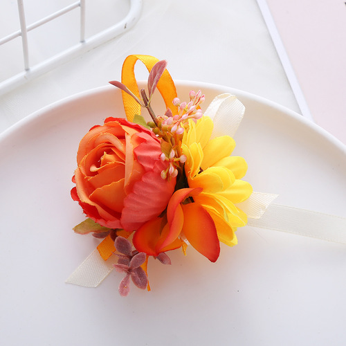 Cross-border new product forest-style super fairy original wedding bracelet photography photo accessory for women flower bride bridesmaid wrist flower