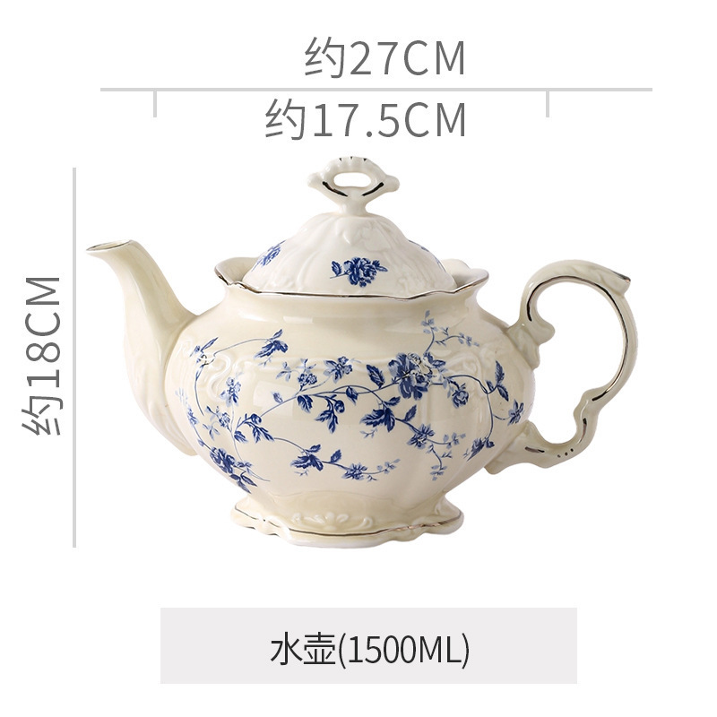 欧式个性宫廷风陶瓷咖啡杯碟碎花下午茶水杯茶壶奶壶糖壶个性组合|undefined