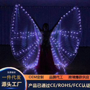 New Led Luminous Wings Show Cape Props Catwalk Belly Dance Dance Bar Luminous Wings