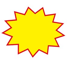 100张爆炸贴新款大号商品标价签pop广告纸价格牌手写价格标签加大