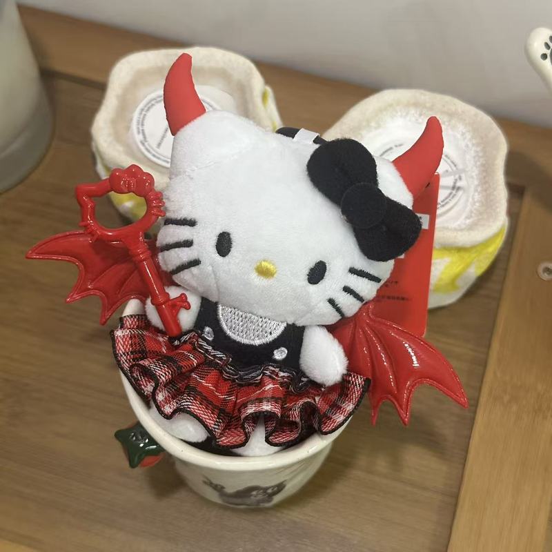 粉墨kitty小香风裙摆玩偶背包挂件ins风高级感精致挂饰爱心扣钥匙|undefined
