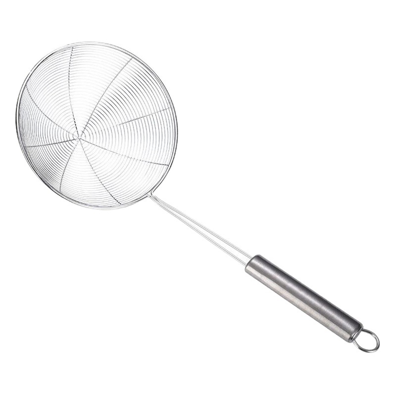 Dumpling Spoon Hot Pot Drain Screen Household Stainless Steel Large Strainer Kitchen Line Drain Large Filter