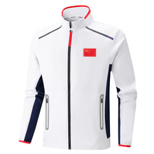 夏季新款亲子休闲运动套装经典休闲立领精美刺绣时尚运动休闲套装