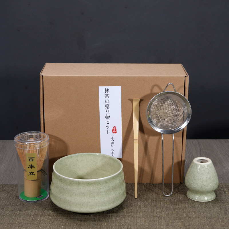 Matcha tazón té taza Matcha cepillo cien Benli taza de té Té juego de té Dinastía Song juego de té Matcha herramienta traje caja de regalo japonés