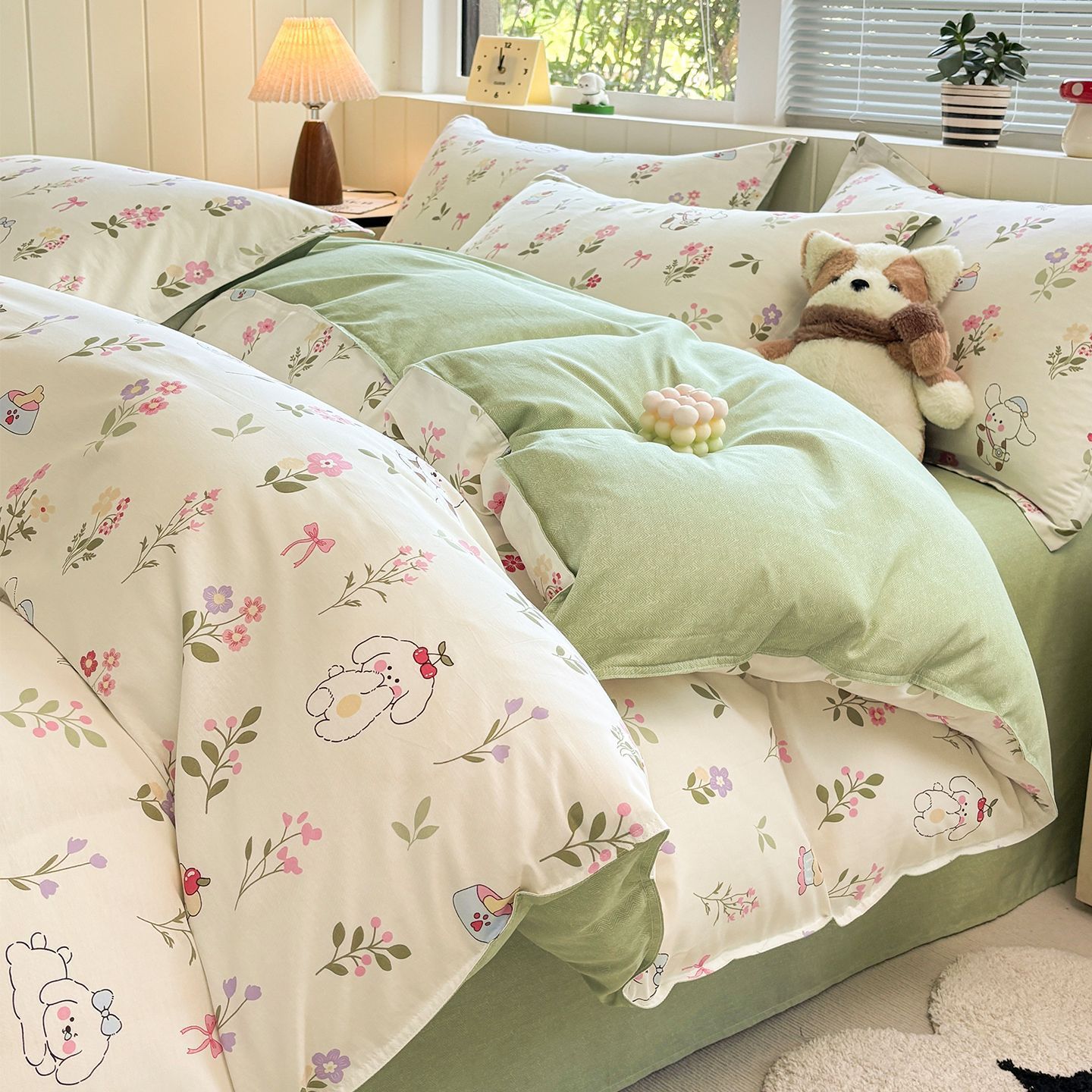 小清新纯棉被套单件150x180x200x230全棉被罩学生宿舍单独被单人