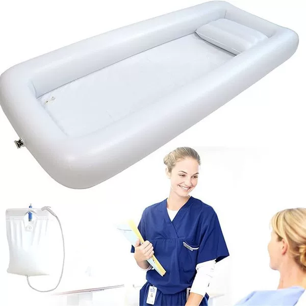 Factory in stock bath bed inflatable care bath pool old sick and disabled bed help bath indoor care pool cross border