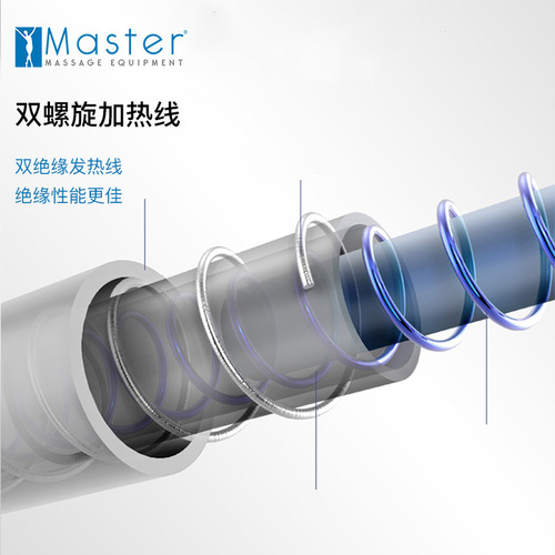 American Master Massage Bed Electric Blanket, Beauty Bed Matching Three-Level Constant Temperature Regulation Heating Massage