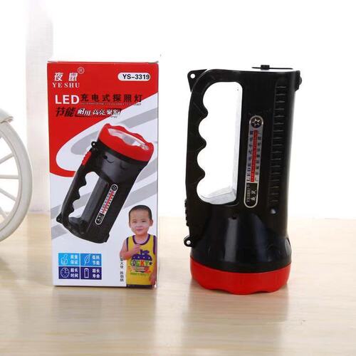 LED rechargeable flashlight, second level outdoor strong light searchlight, portable searchlight, Yiwu 9.9 portable light wholesale