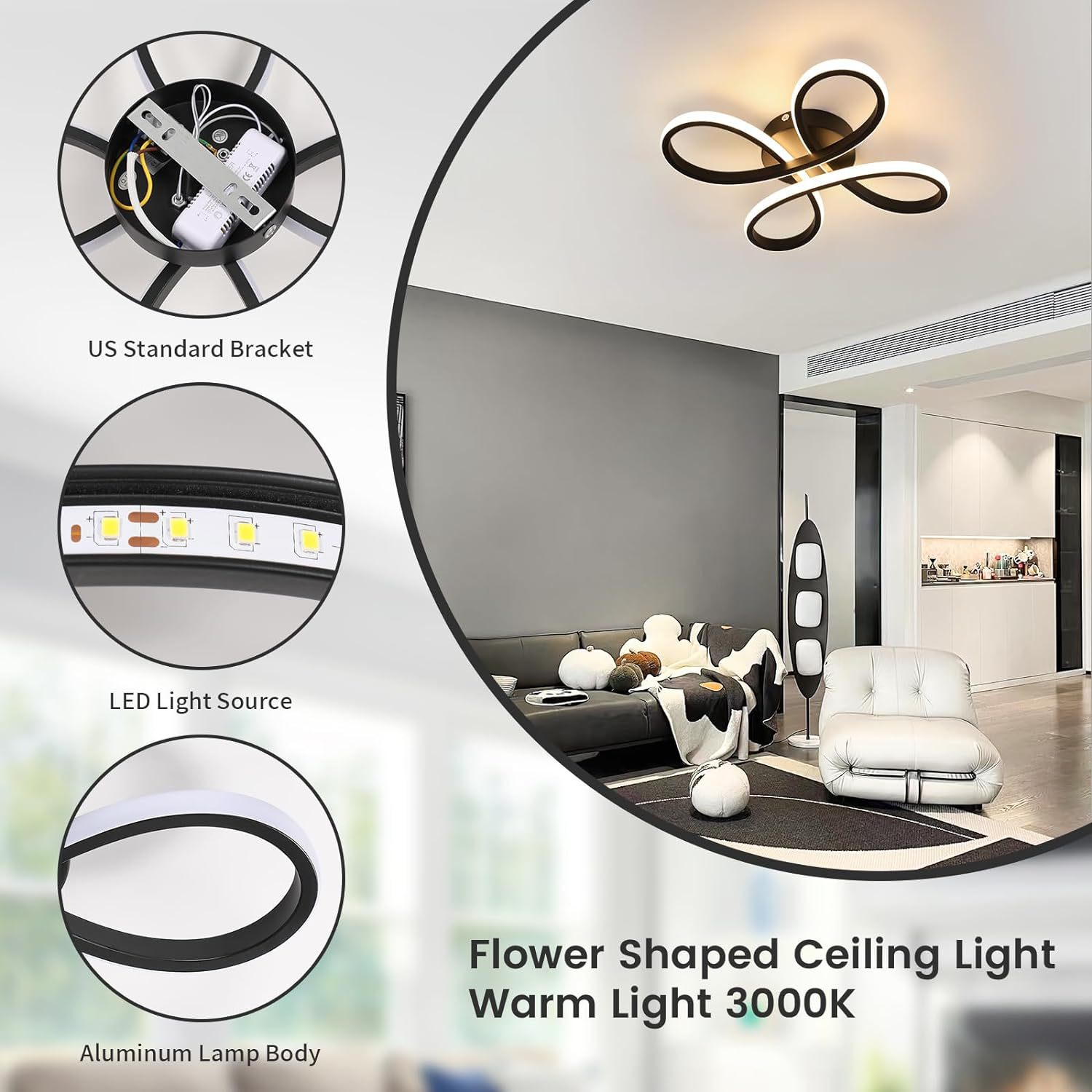 Lampada da soffitto led moderna nordica dimmerabile per corridoio_voghion.com