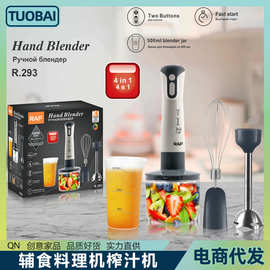 欧规220V料理棒婴儿辅食料理机榨汁机佐料机绞肉机家用电动搅拌机