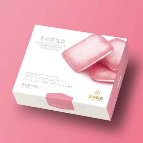 White Lover Same Style Winter Snow Love Chocolate Filled Wafer 180g Wedding Celebration Handout Snack Internet Famous Biscuit