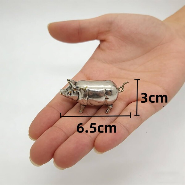 Cross-border hot style Antique Pig Mini Tape Measure retro mini…